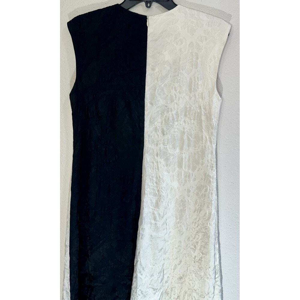 PARTOW Dress Cream Black Sleeveless NWOT - Picture 4 of 4